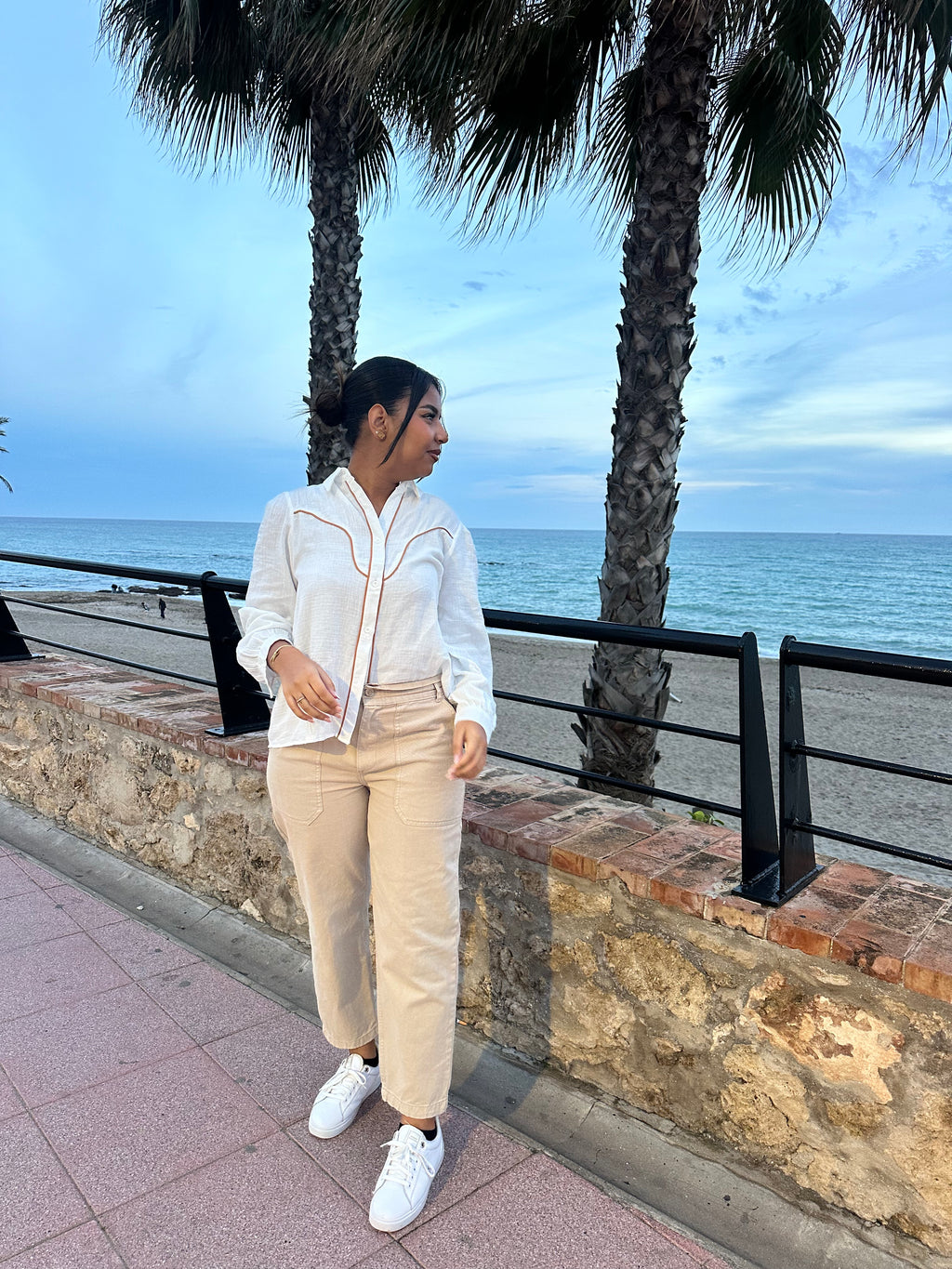 Céleste White Cotton Shirt