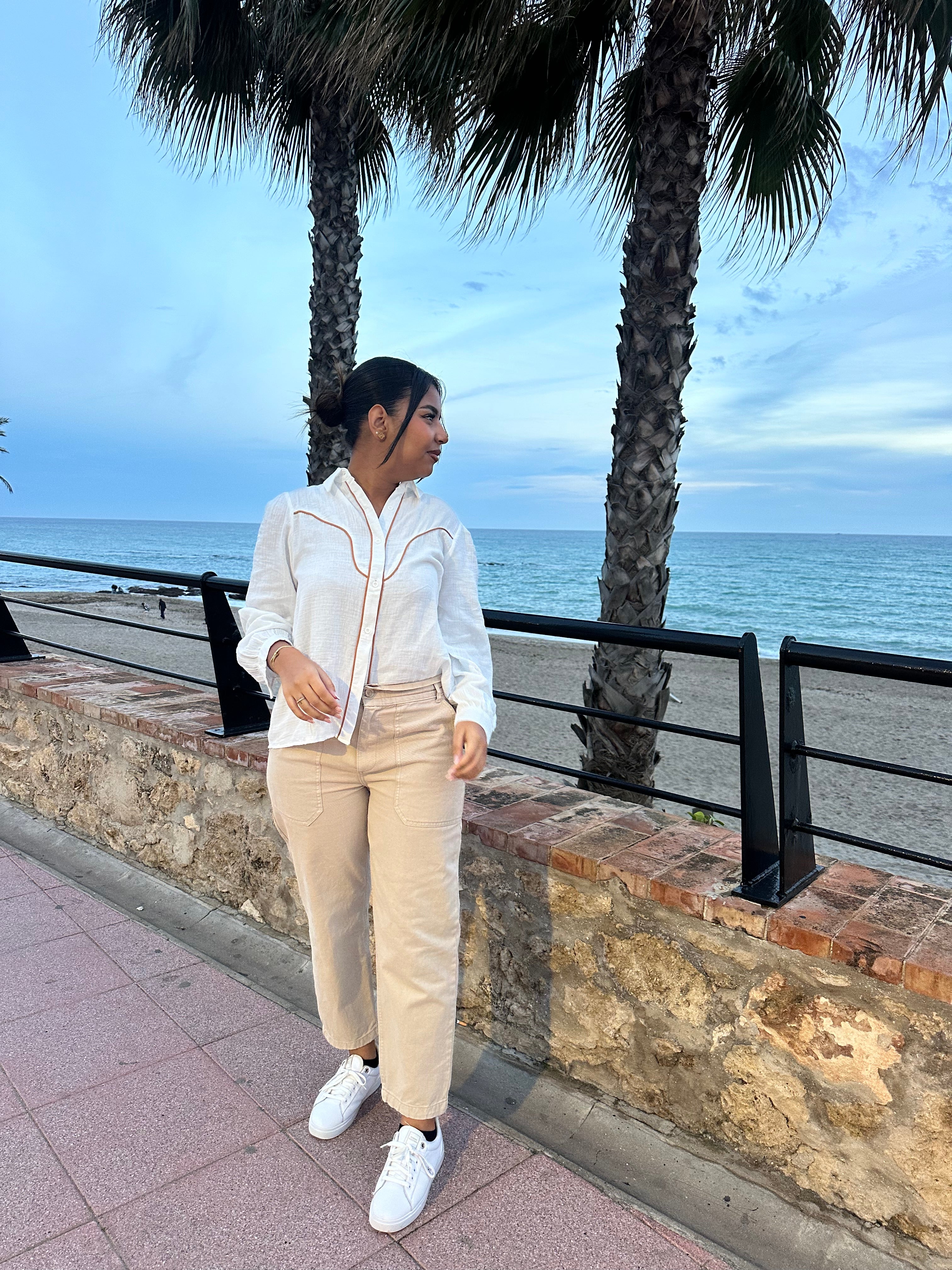 Céleste White Cotton Shirt