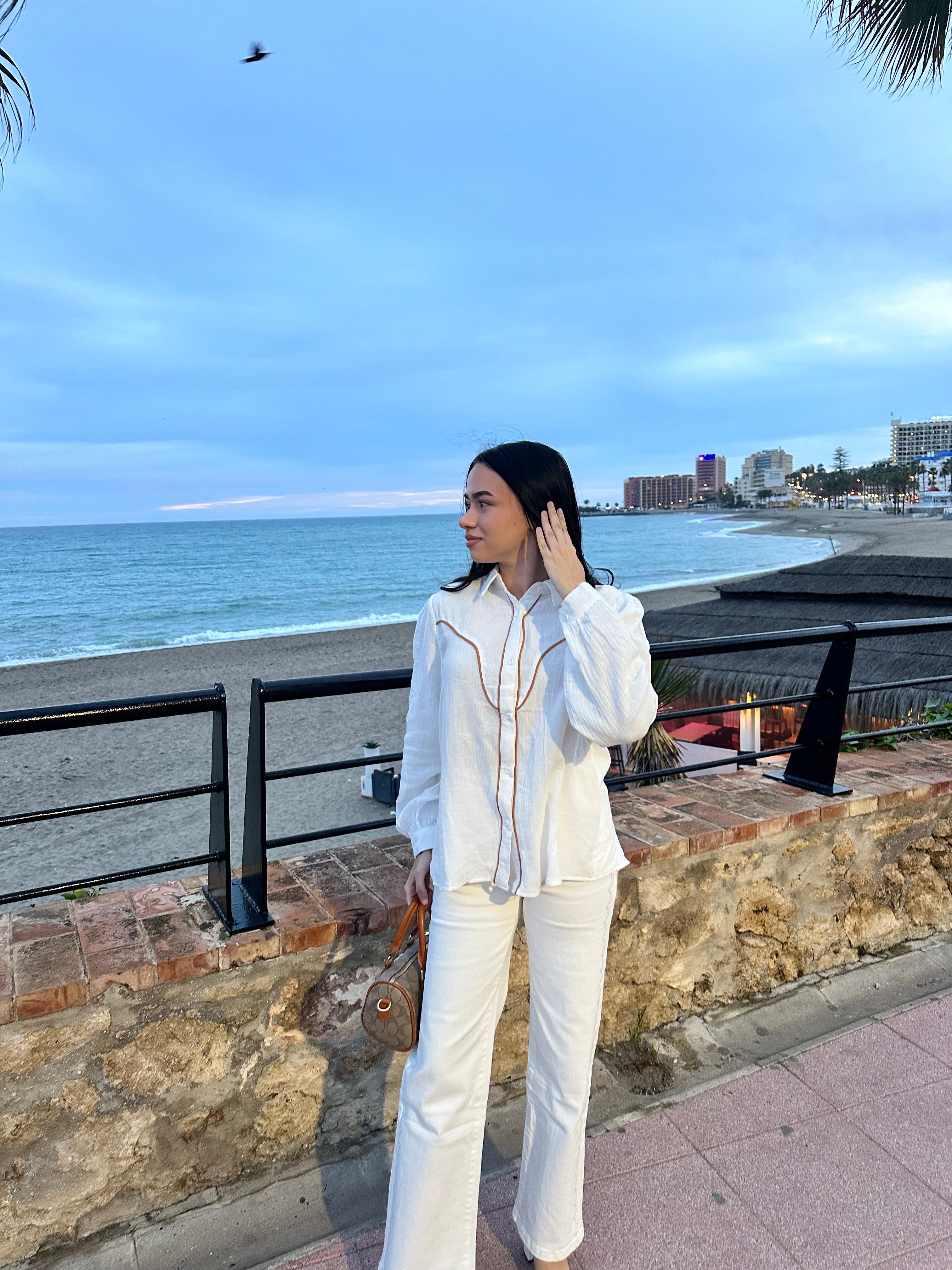 Céleste White Cotton Shirt