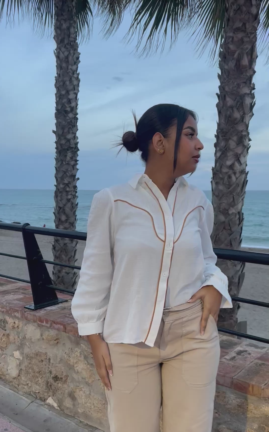 Céleste White Cotton Shirt